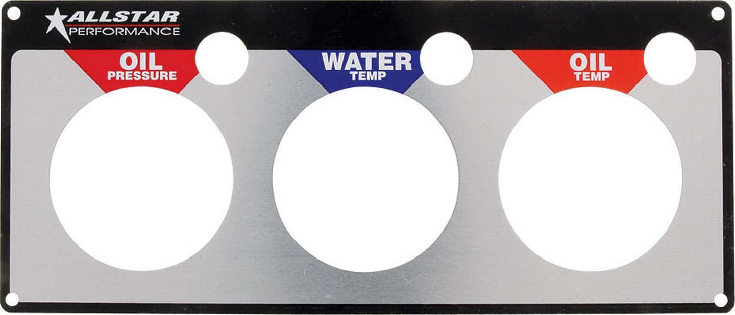 Allstar Performance Repl 3 Gauge Panel OP/WT/OT ALL80126