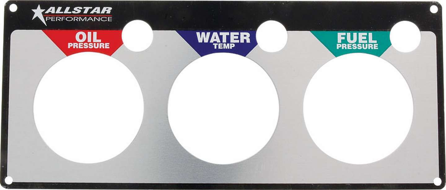 Allstar Performance Repl 3 Gauge Panel OP/WT/FP ALL80127