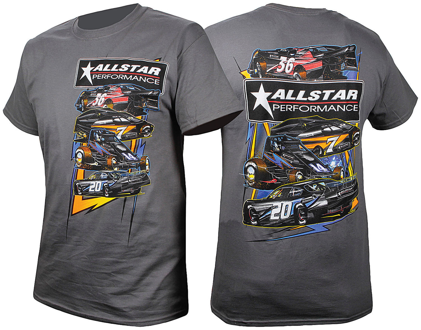 Allstar Performance T-Shirt Dark Gray Circle Track Medium ALL99901M
