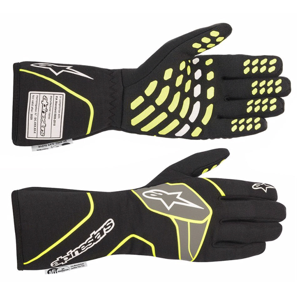 Alpinestars Tech-1 Race Glove XX- Large Black / Yellow Flu ALP3551120-155-2XL