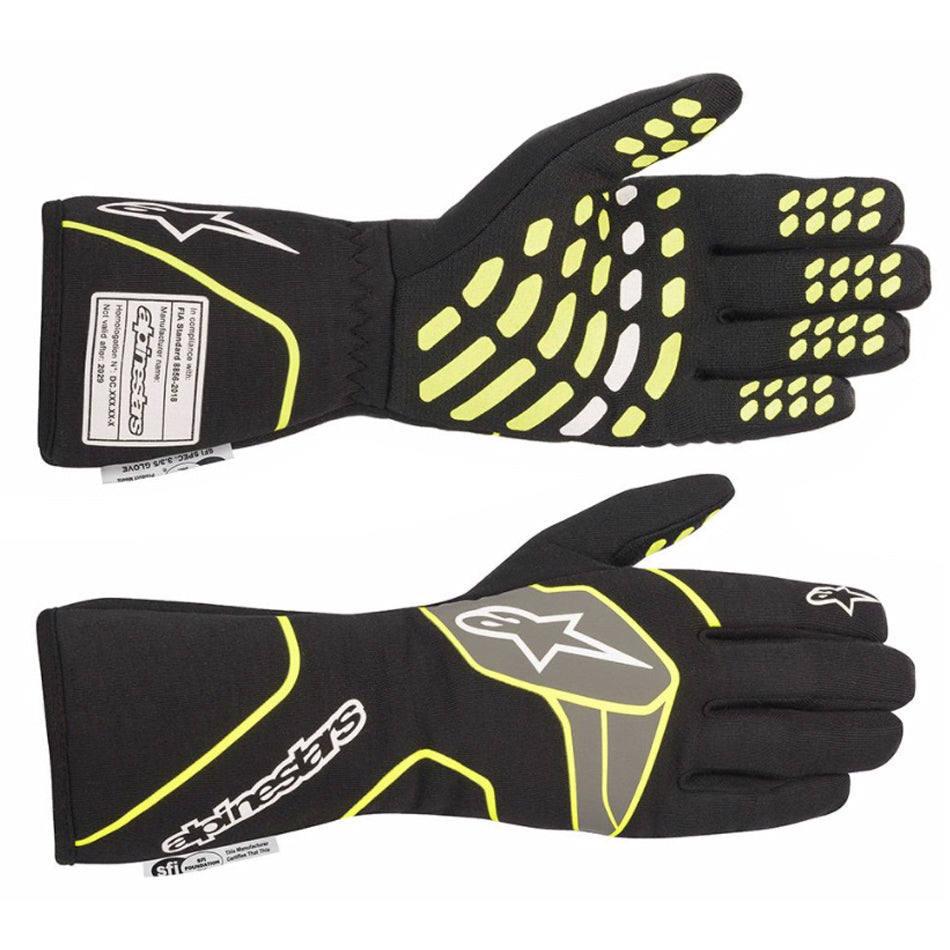 Alpinestars Tech-1 Race Glove Small Black / Yellow Fluo ALP3551120-155-S