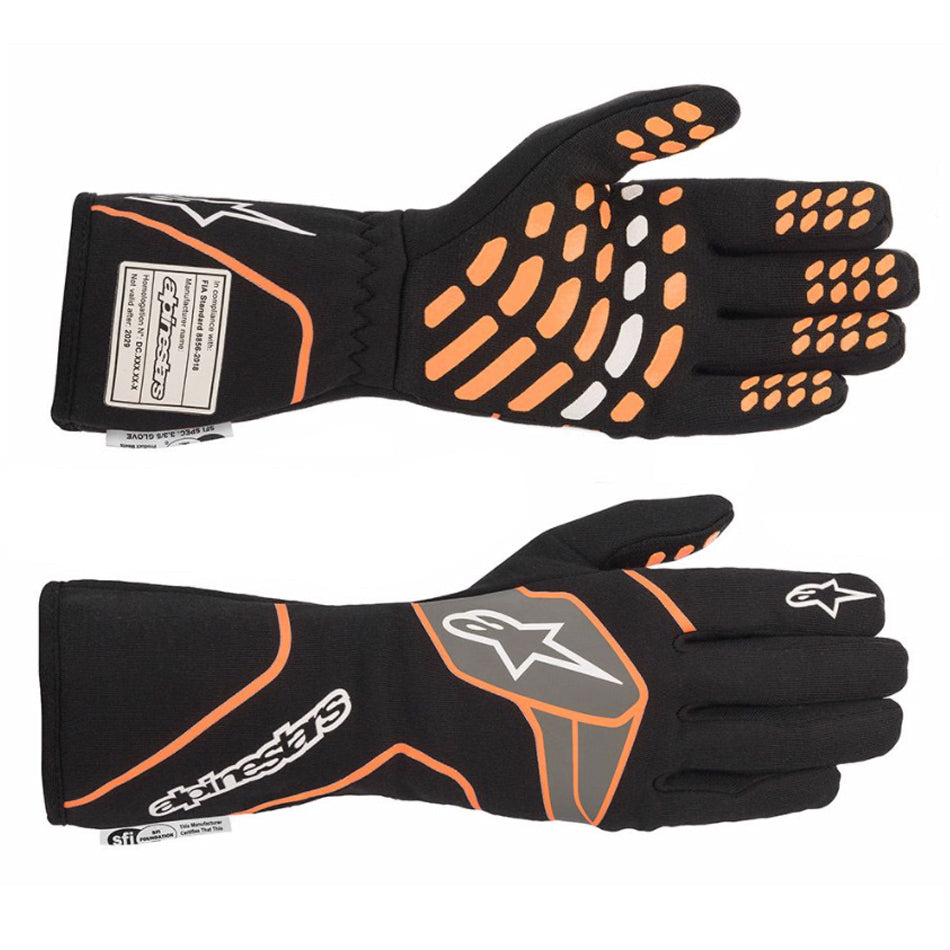 Alpinestars Tech-1 Race Glove XX- Large Black / Orange Flu ALP3551120-156-2XL