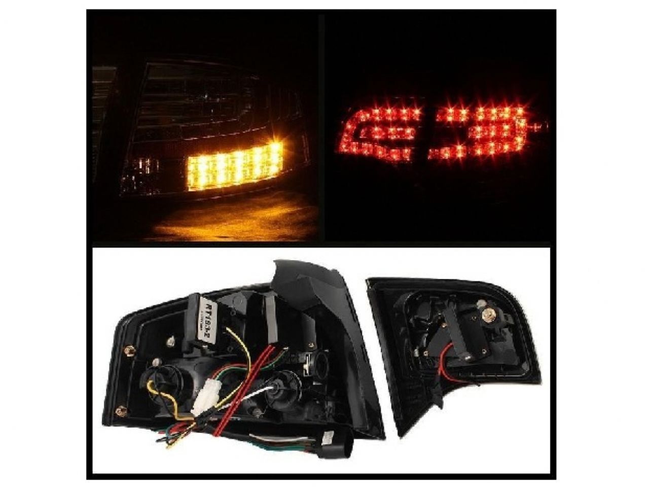 Spyder Audi A4 4Dr 06-08 LED Tail Lights - Red Clear (SKU #5029294) 0BB50