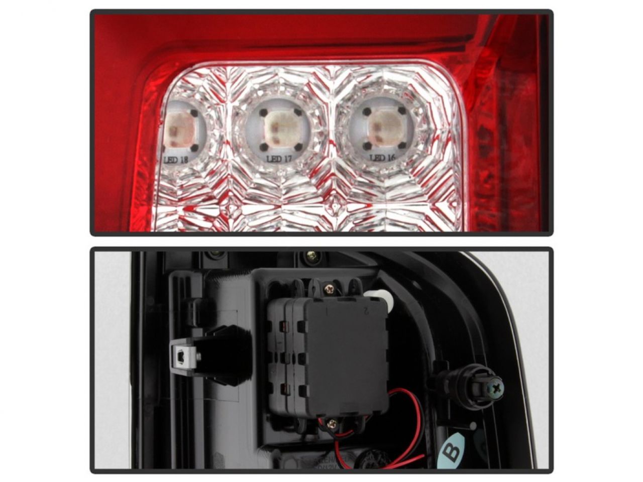 Spyder Chevy Colorado 2015-2017 LED Tail Lights - Red Clear