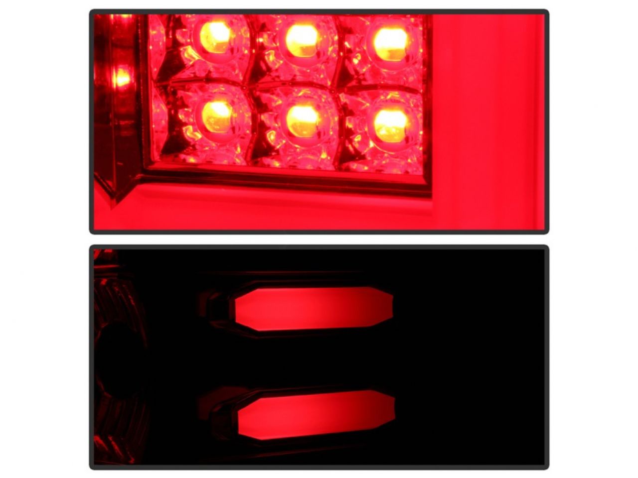 Spyder Chevy Silverado 2016-2017 Light Bar LED Tail Lights - Red Clear