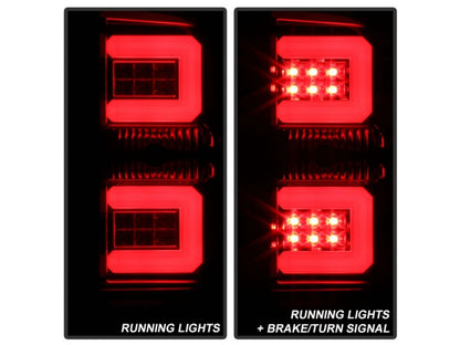 Spyder Chevy Silverado 2016-2017 Light Bar LED Tail Lights - Smoke