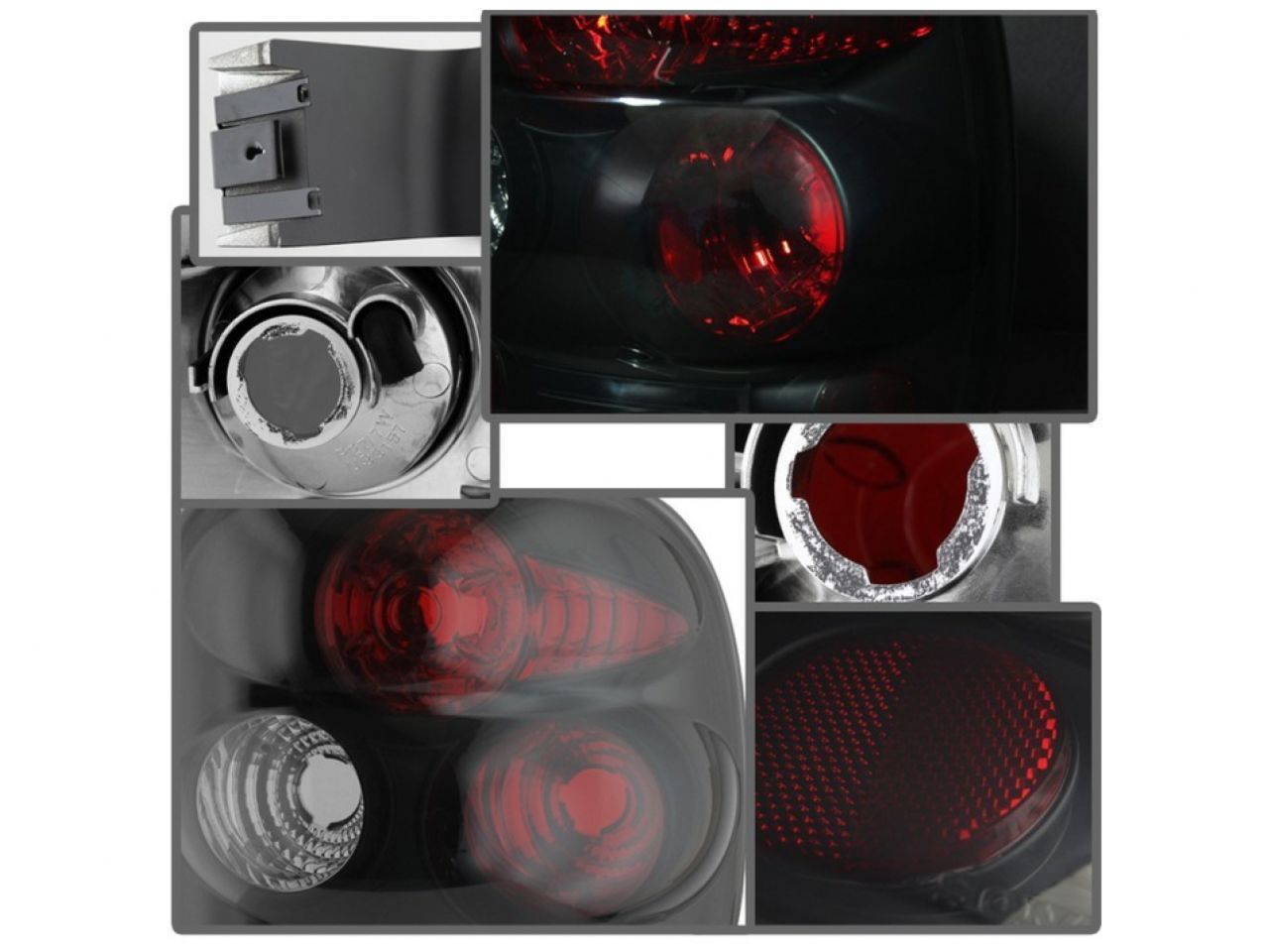 Spyder Chevy Silverado Stepside 99-04 Euro Style Tail Lights - Black Smoke