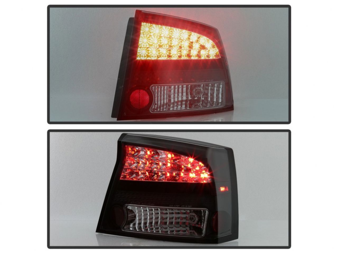 Spyder Dodge Charger 06-08 LED Tail Lights - Black Smoke (SKU #5084408)