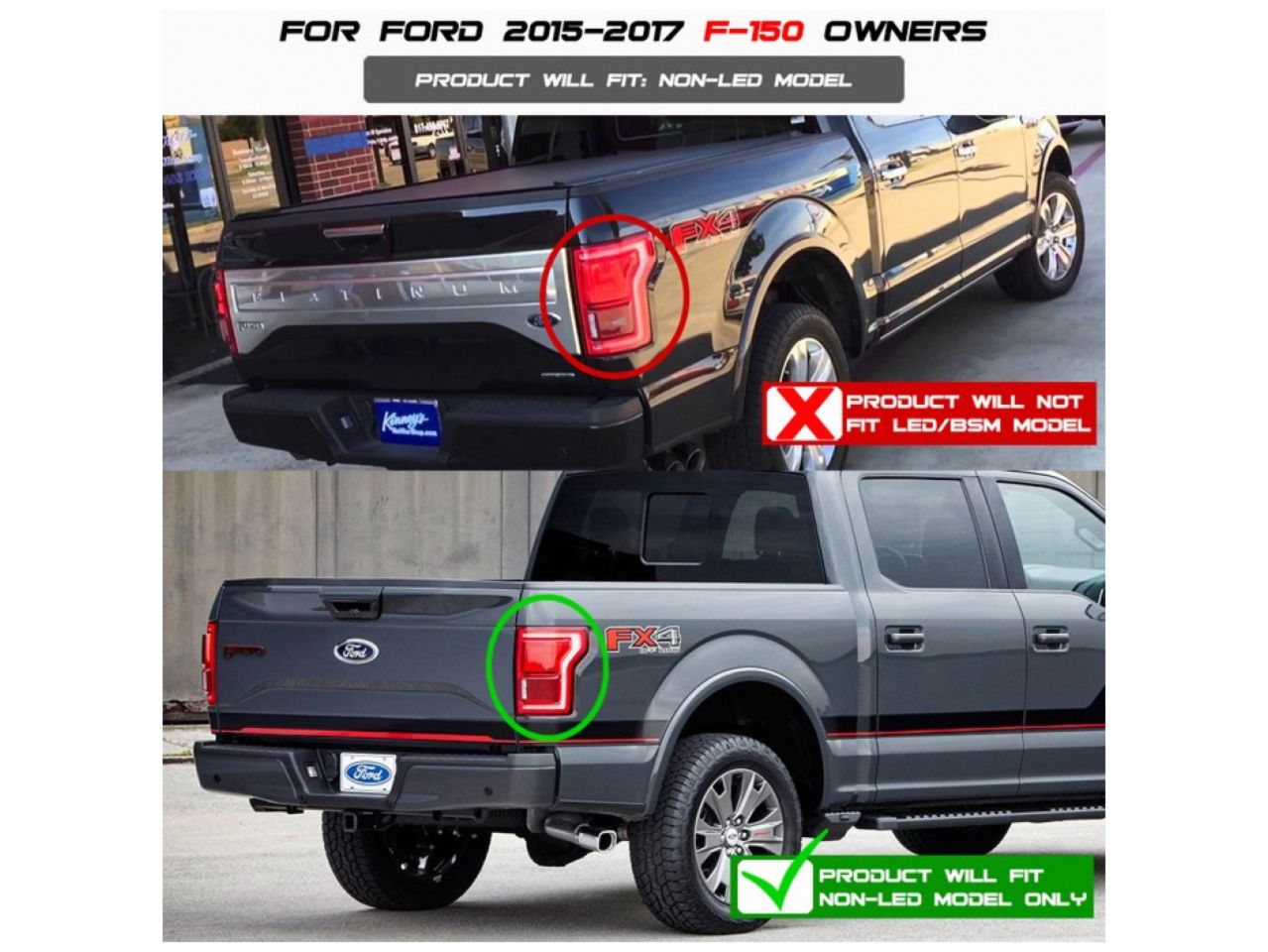 Spyder Ford F150 2015-2017 Light Bar LED Tail Lights