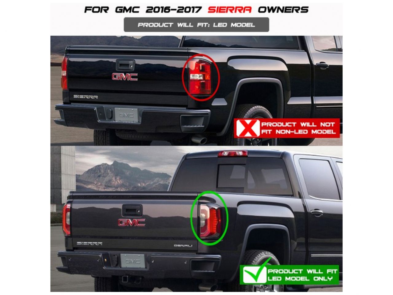 Spyder GMC Sierra 2016-2017 (Will only fit facotry LED models)