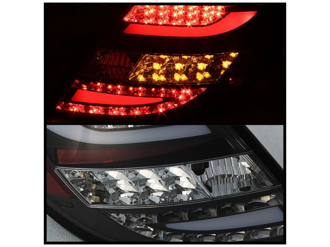 Spyder Mercedes Benz W204 C-Class 08-11 LED Tail Lights - Incandescent Model