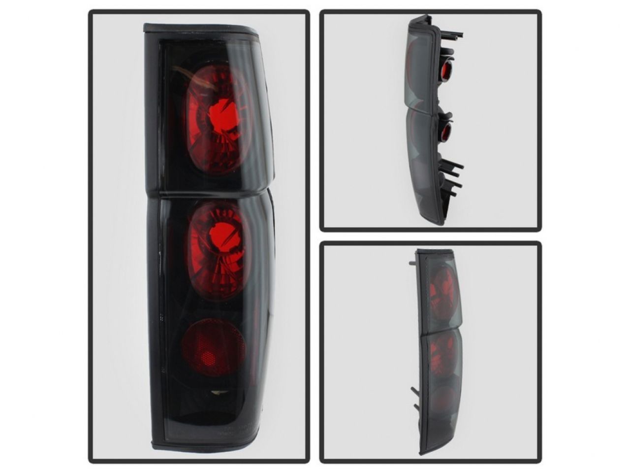 Spyder Nissan Hardbody 86-97 Euro Style Tail Lights - Black Smoke