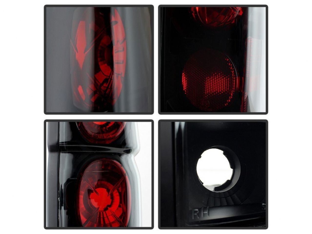 Spyder Nissan Hardbody 86-97 Euro Style Tail Lights - Black Smoke