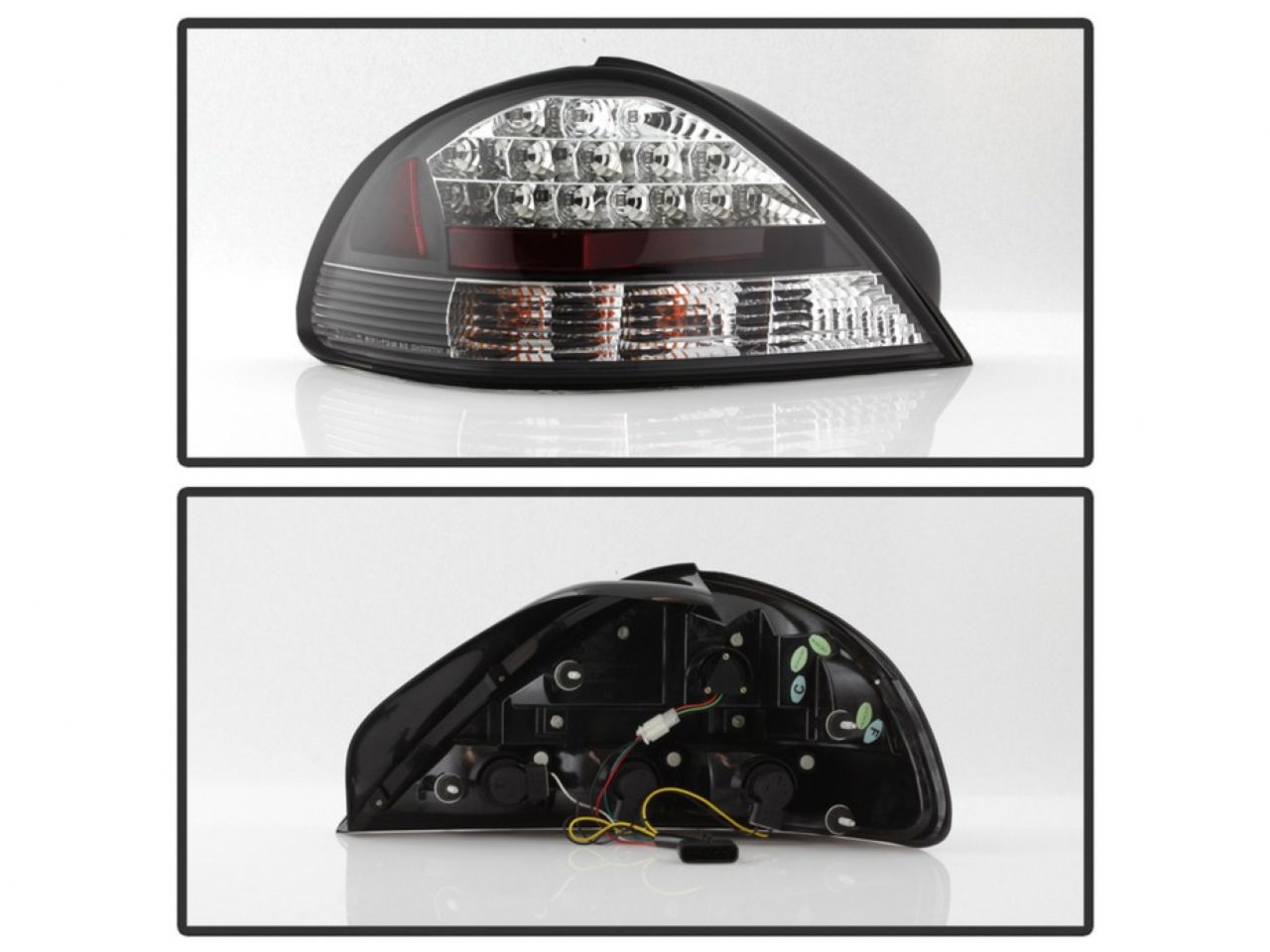 Spyder Pontiac Grand AM 99-05 LED Tail Lights - Black (SKU #5007117)