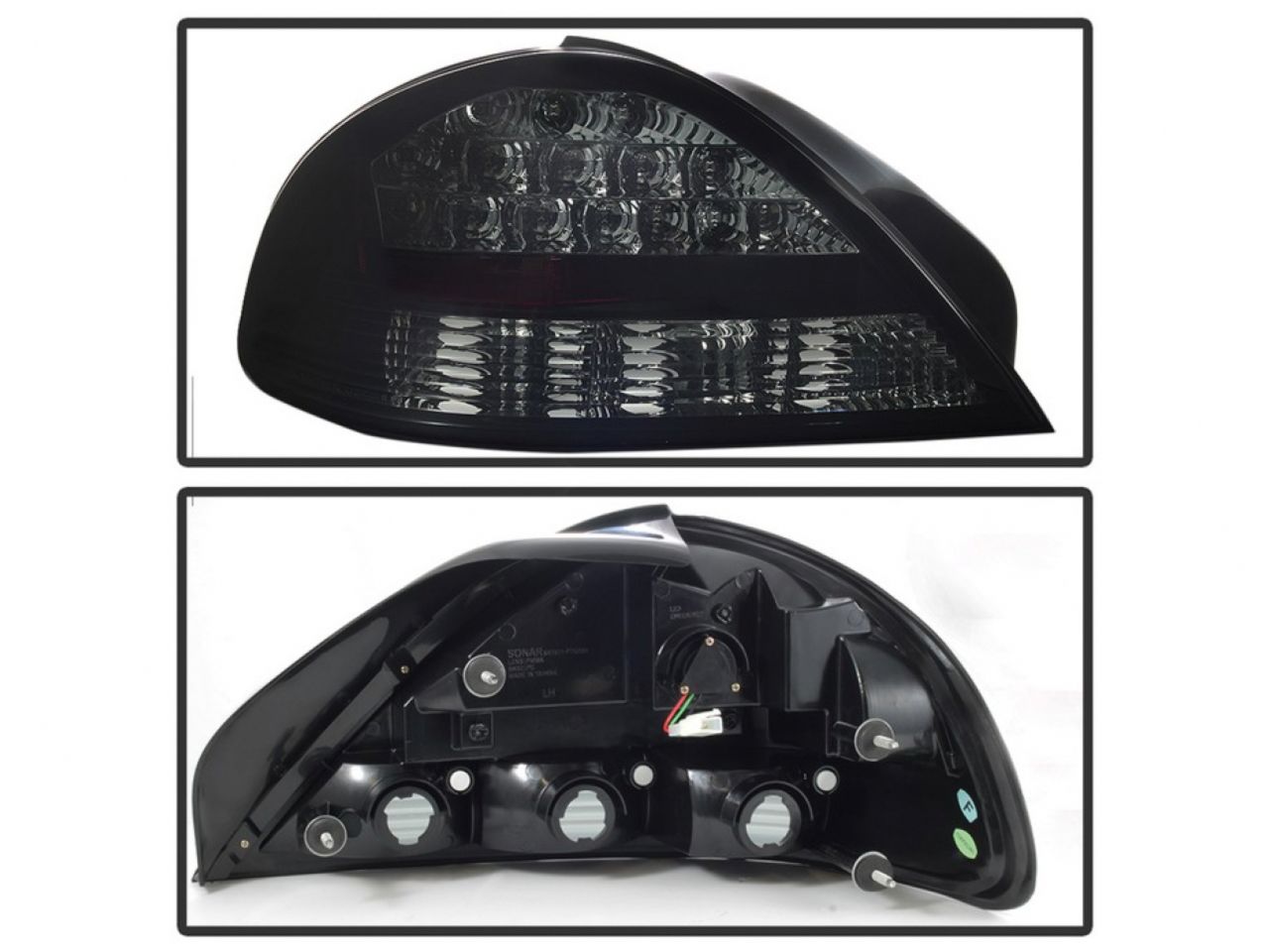 Spyder Pontiac Grand AM 99-05 LED Tail Lights - Black Smoke (SKU #5084309)