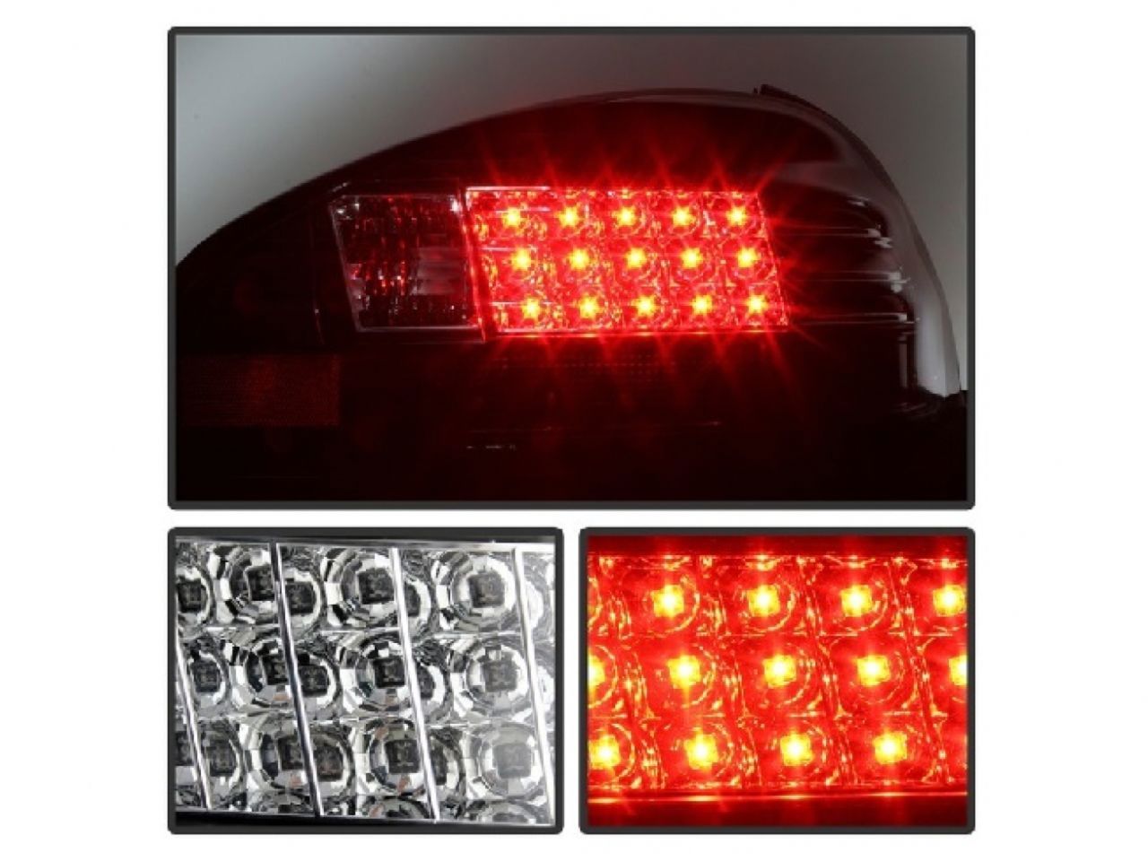 Spyder Pontiac Grand Prix 97-03 LED Tail Lights - Black (SKU #5007148) 0BCH6