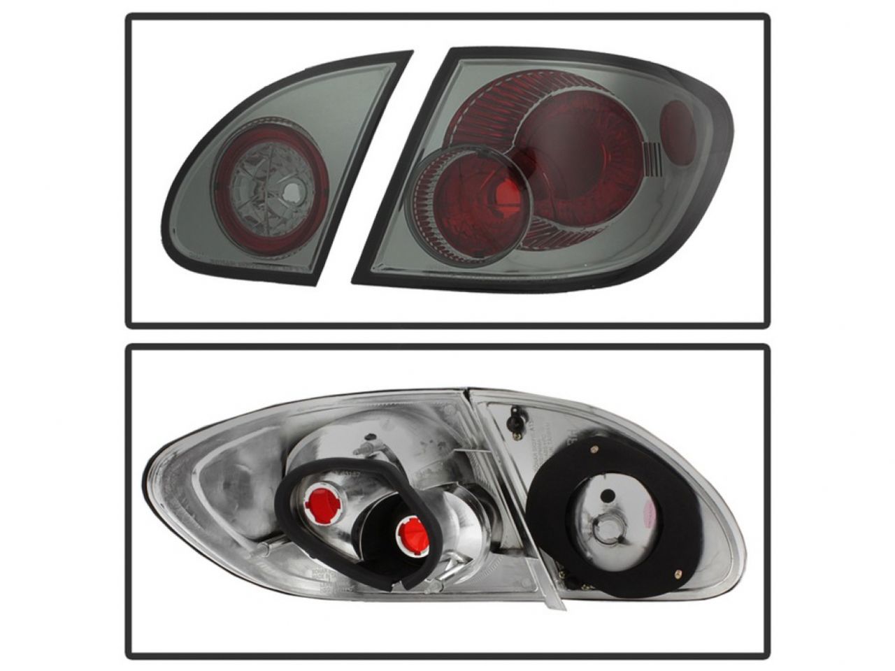 Spyder Toyota Corolla 03-08 Euro Style Tail Lights - Smoke (SKU #5033673)