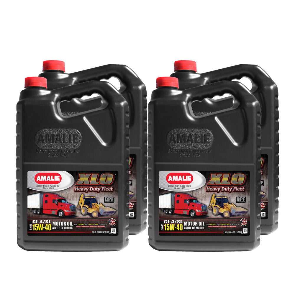 Amalie XLO Heavy Duty Fleet Oil 15w40 Case 4 x 1 Gallon AMA160-71707-36