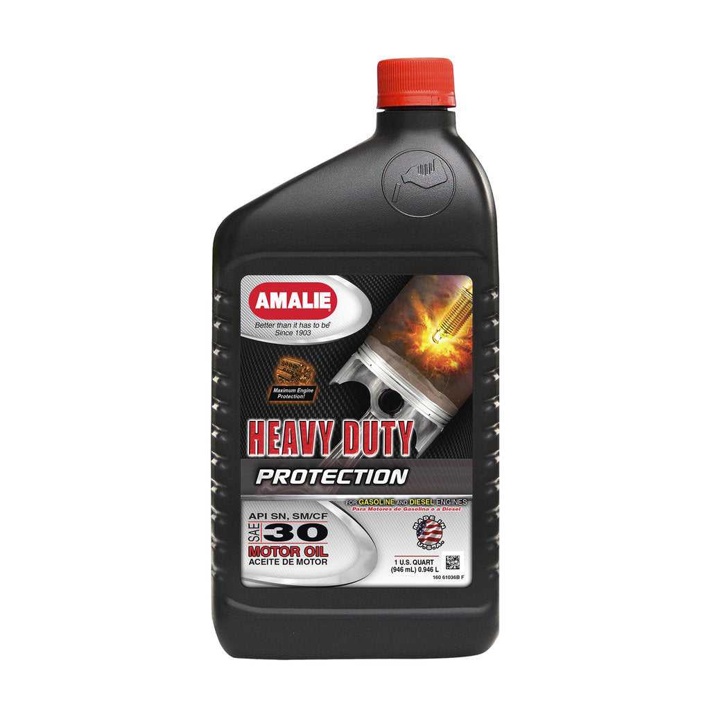 Amalie Heavy Duty 30w Oil 1 Quart AMA61036-56