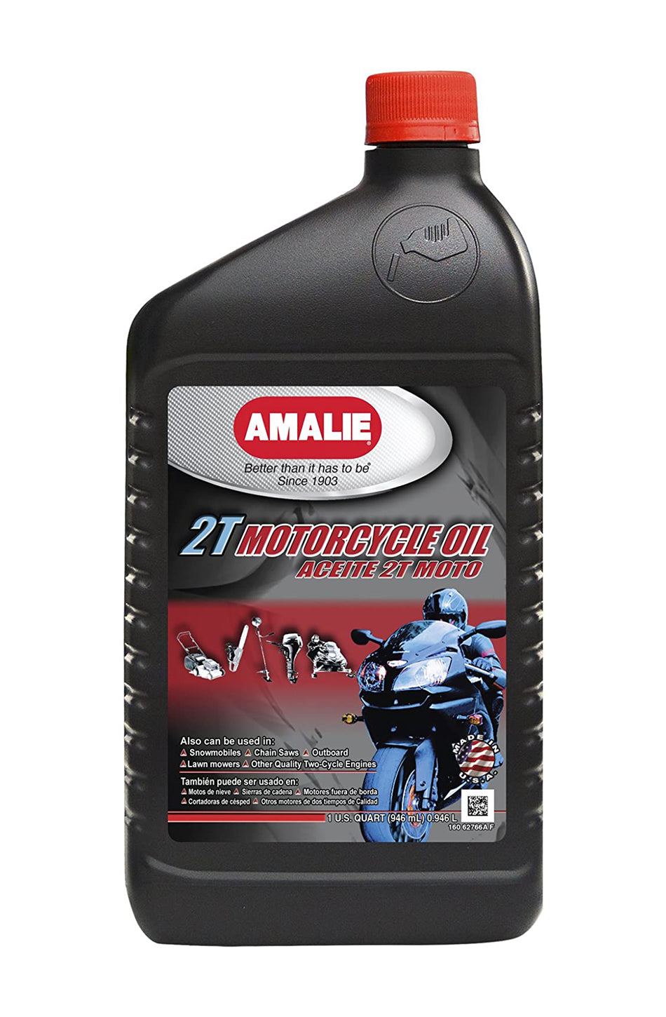 Amalie 2T Motorcycle Oil 1 Quart AMA62766-56