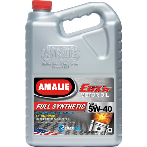 Amalie Elixir Full Synthetic De xos2 5w40 Oil 1 Gallon AMA65797-36