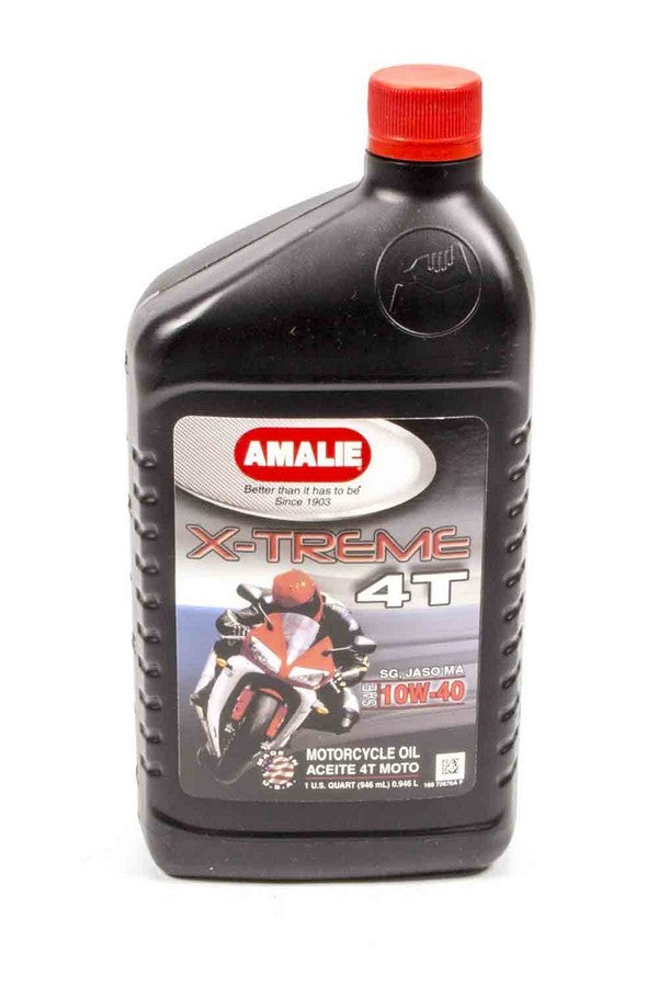 Amalie X-treme 4T SG Motorcycle Oil 10w40 1Qt AMA72676-56