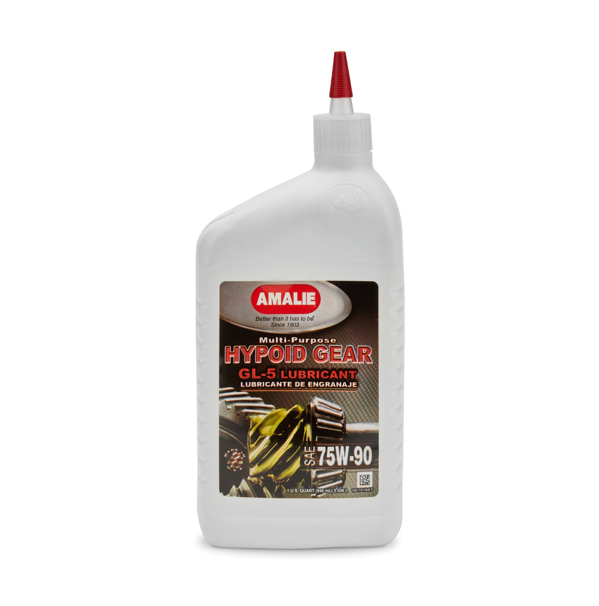 Amalie Hypoid Gear Oil MP GL-5 75w90 1Qt AMA73116-56