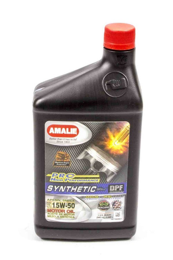 Amalie PRO HP Syn Blend 15w50 Oil 1Qt AMA75636-56