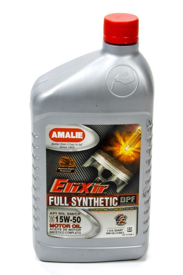 Amalie Elixir Full Synthetic 15w50 Oil 1Qt AMA75736-56