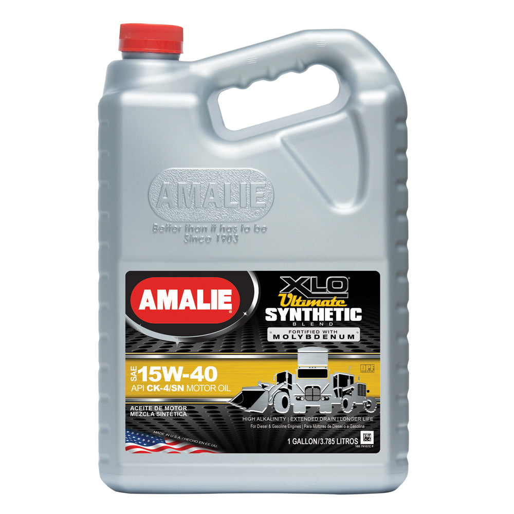 Amalie XLO Ultimate Synthetic Blend 15w40 Case 1 Gal. AMA79107-36