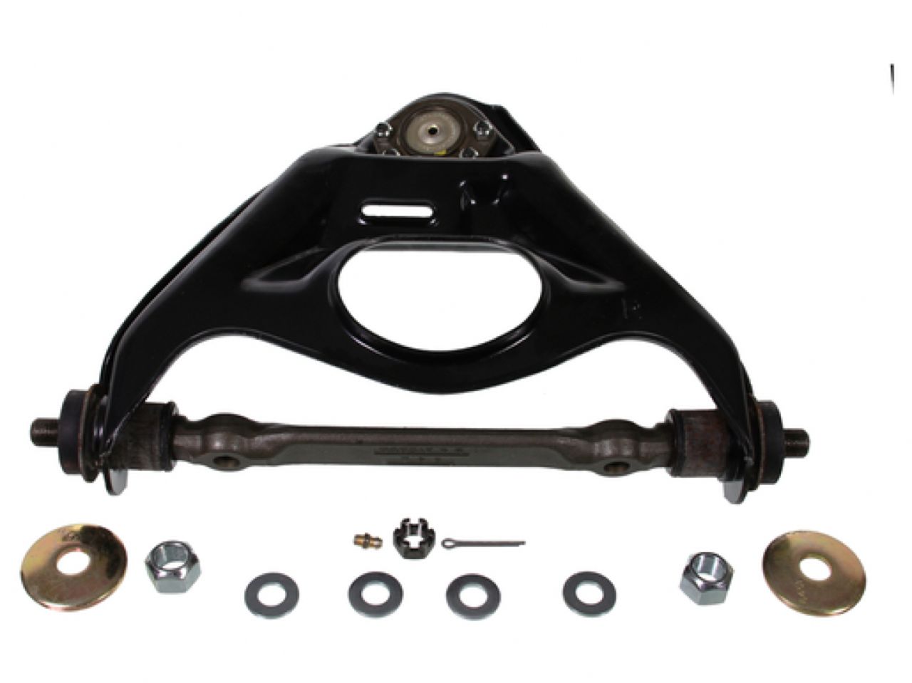 Moog Control Arm and Ball Joint Assembly:Replacement,Steel,Black