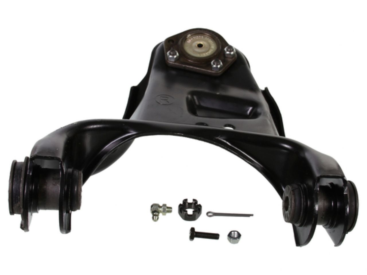 Moog Control Arm and Ball Joint Assembly:Replacement,Steel,Black