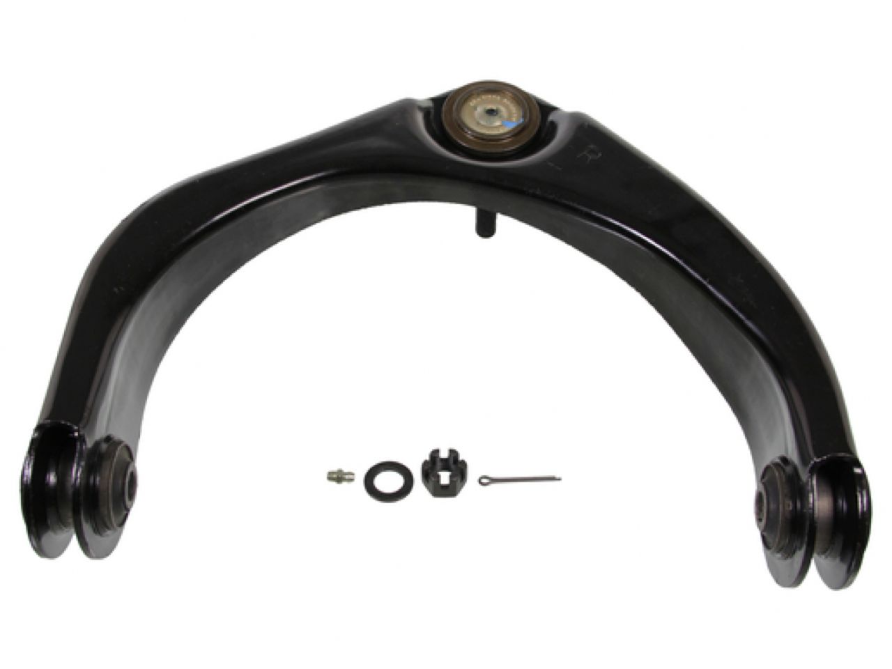 Moog Control Arm and Ball Joint Assembly:Replacement,Steel,Black