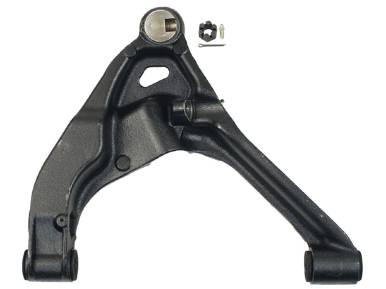 Moog Control Arm and Ball Joint Assembly:Replacement,Steel,Black