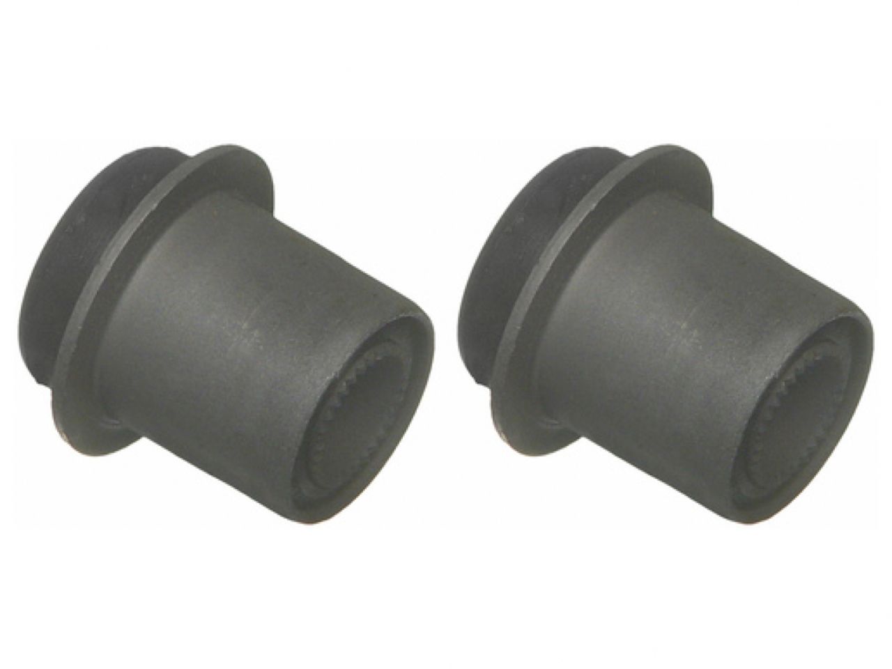 Moog Control Arm Bushings Kit:Front, Upper, Rubber, Black