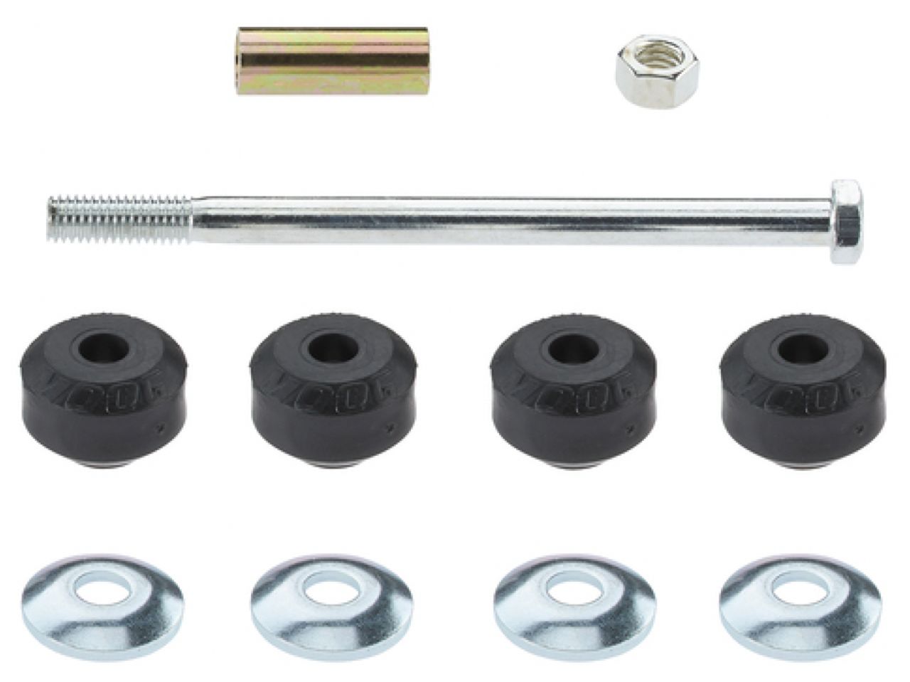 Moog Stabilizer Bar Link Kit:Sway Bar End Link, Thermoplastic Bushings