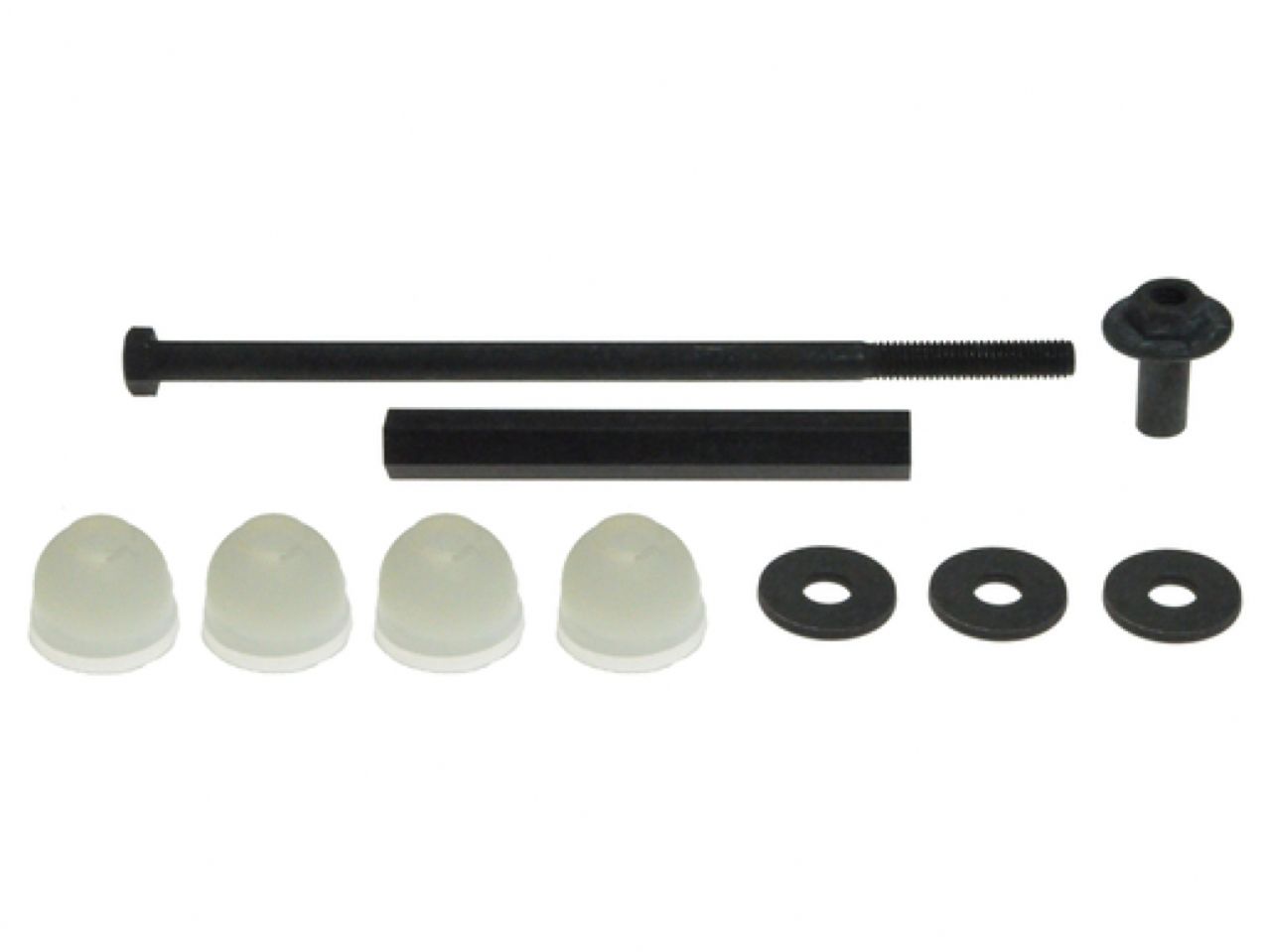 Moog Stabilizer Bar Link Kit:Polyurethane, White, Front