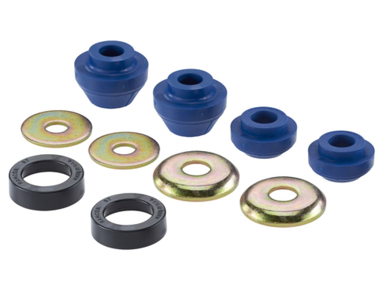 Moog Radius Arm Bushing Kit:Front,Thermoplastic,Blue,Ford