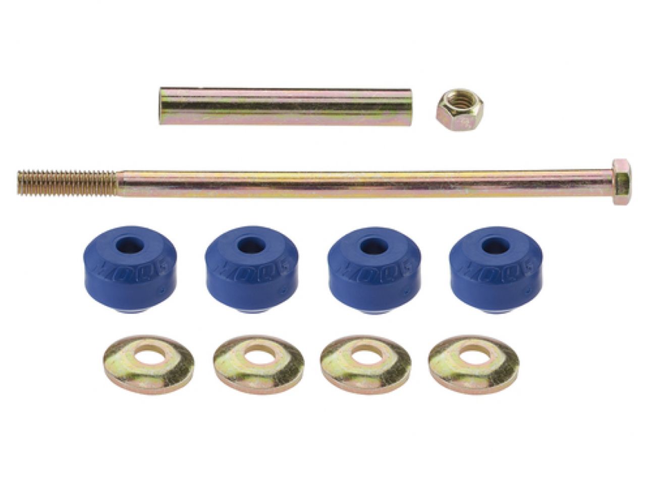 Moog Stabilizer Bar Link Kit:Sway Bar End Link, Polyurethane Bushing,Front