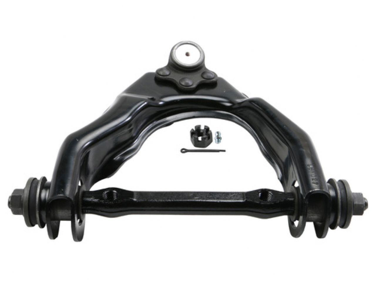 Moog Control Arm and Ball Joint Assembly:Driver Side,Steel,Black,Dodge