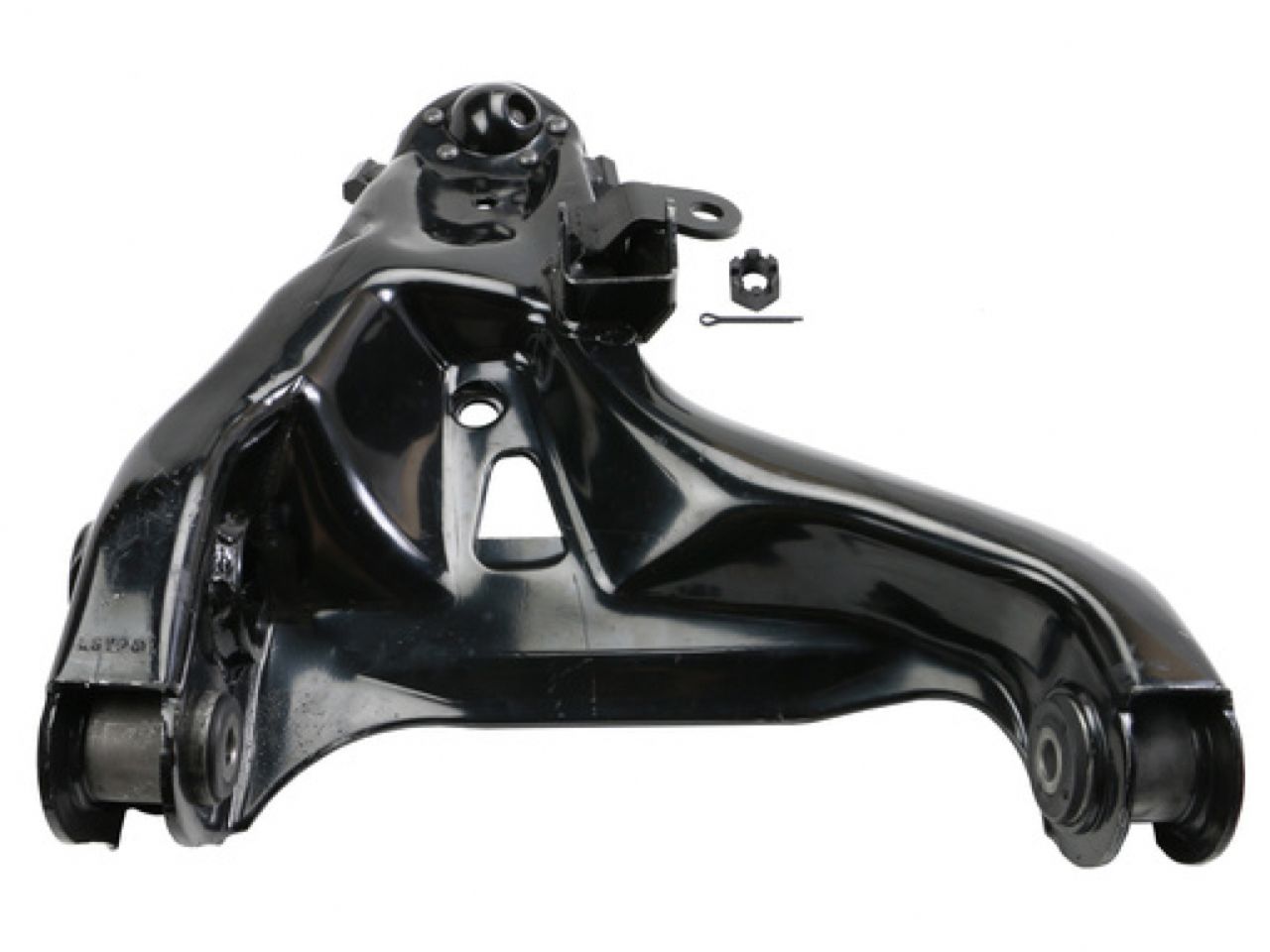 Moog Control Arm and Ball Joint Assembly:R-Series,Steel,Black,Chevy