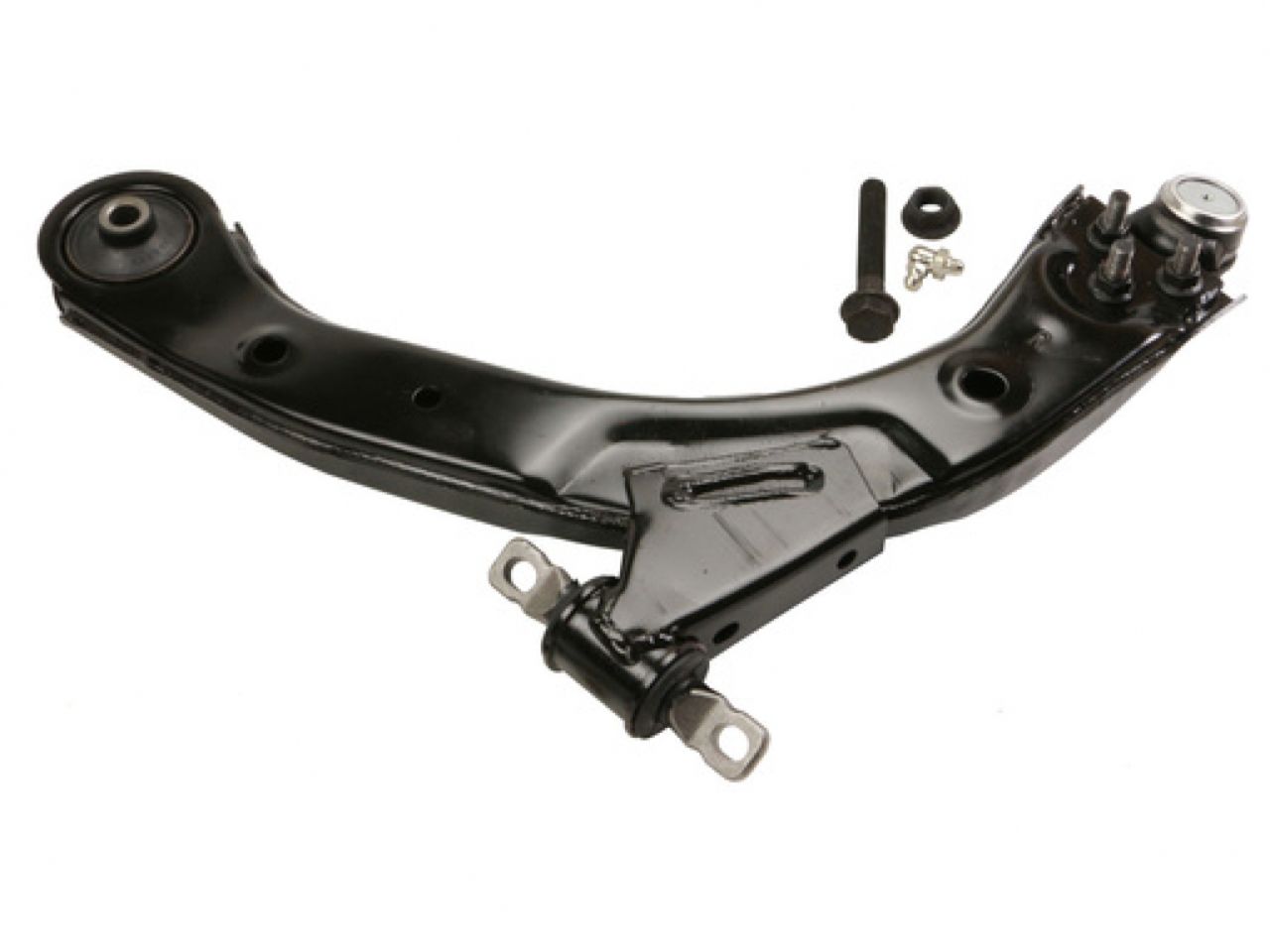 Moog Control Arm and Ball Joint Assembly:R-Series,Steel,Black