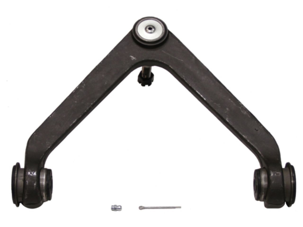 Moog Control Arm and Ball Joint Assembly:Passenger Side,Steel,Black