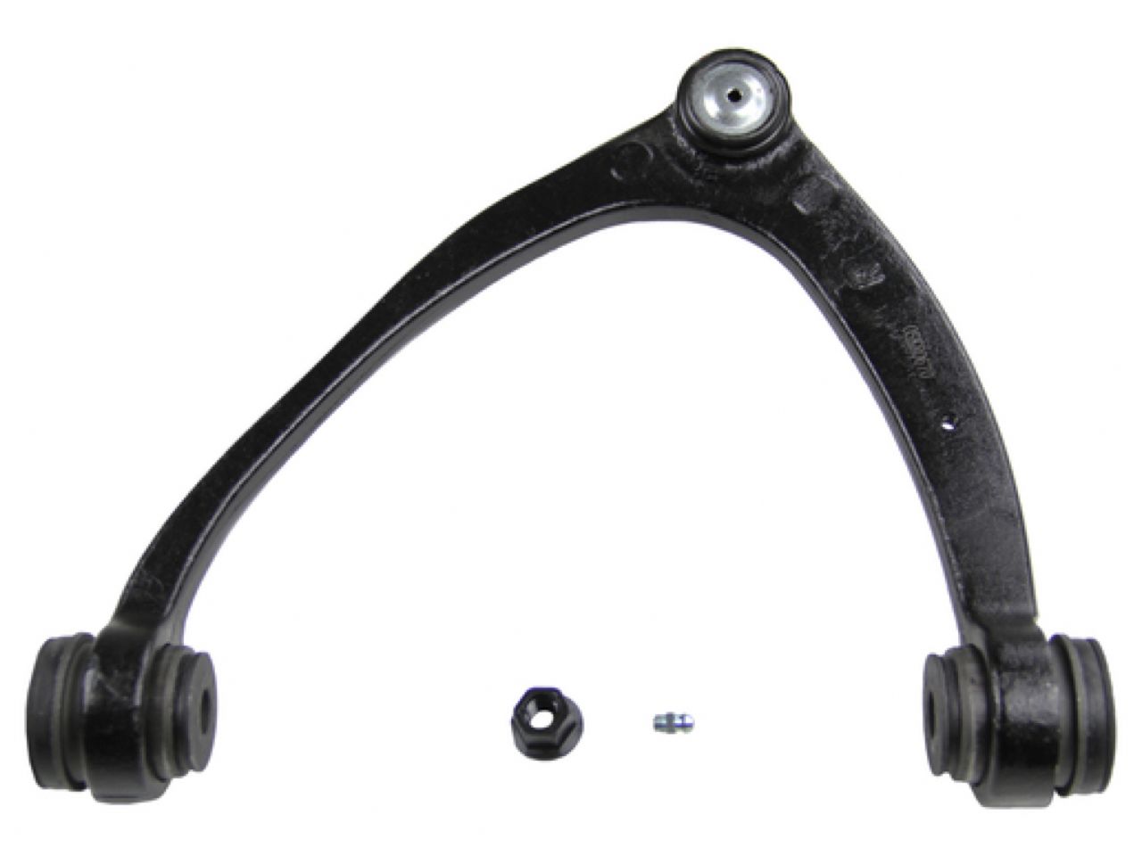 Moog Control Arm and Ball Joint Assembly:R-Series,Steel,Black