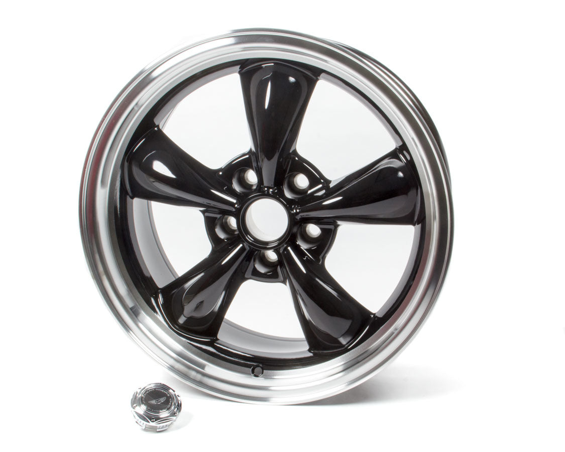 American Racing Wheels 18x8 Torq Thrust M Wheel Gloss Black Machined Lip AMRAR105M8861B