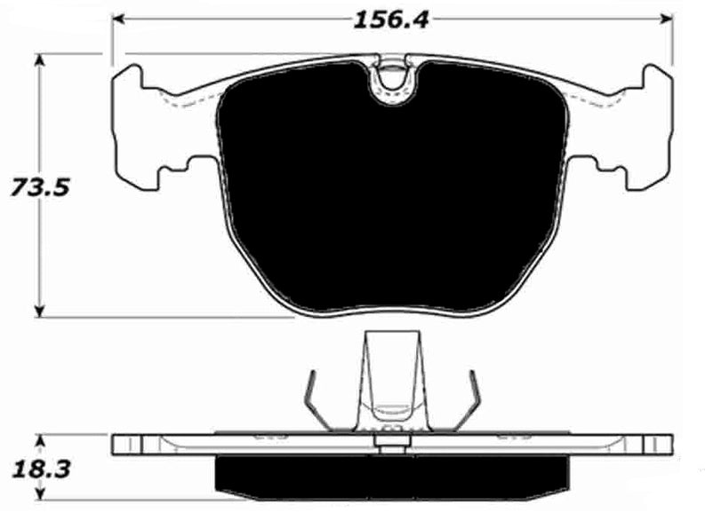 Porterfield Brake Pads for 1999 BMW 740Li