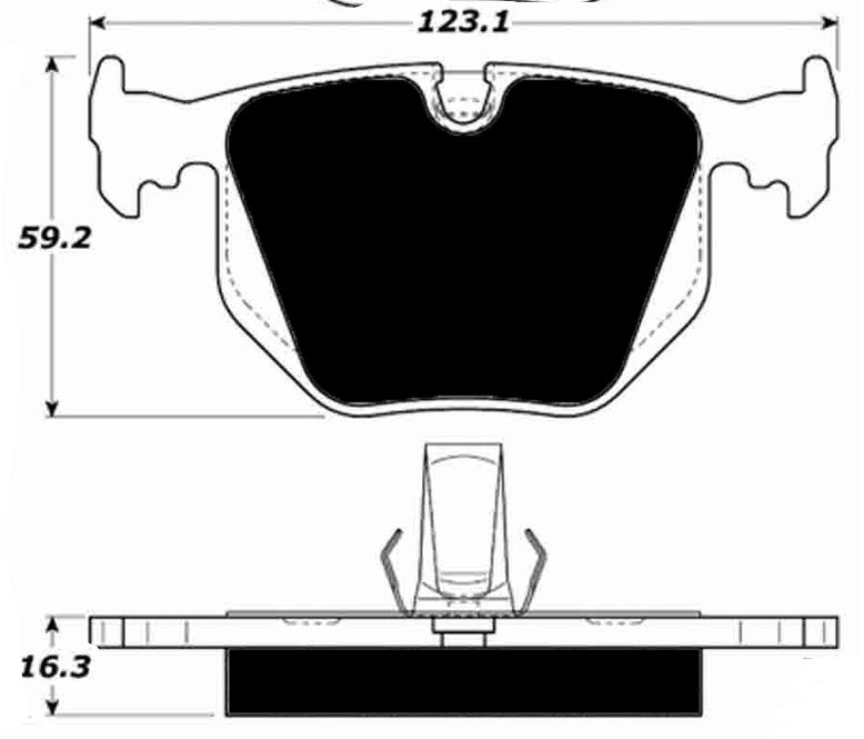Porterfield Brake Pads for 2000 BMW 330 Series E46