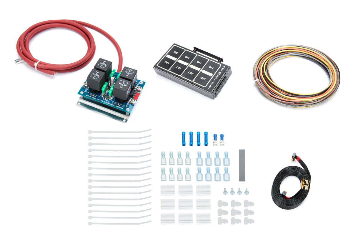 Auto Rod Controls 4 Switch In-Dash Control Module C/F Finish ARC4004D