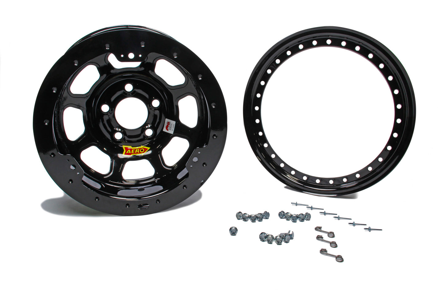 Aero Race Wheels 13x8 3in. 4.00 Black Beadlock ARW33-184030B