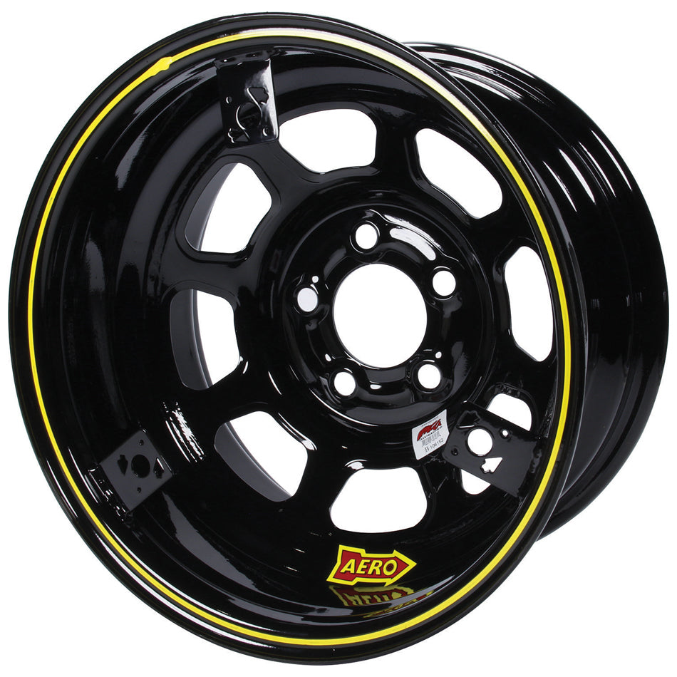Aero Race Wheels 15x8 2in 4.75 Black w/ 3 Tabs for Mudcover ARW52-184720T3